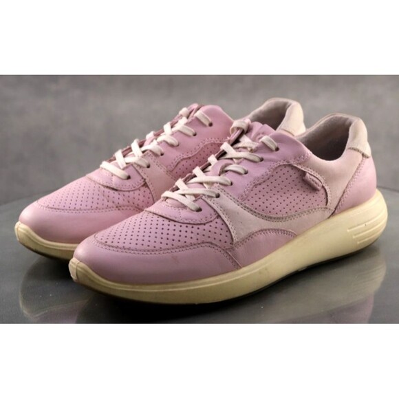 ECCO Soft 7 Runner Women's Perforated Sneakers Shoes Size EU 40 US 9-9.5 Leather - Picture 1 of 11